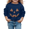 thumbnail image 1 of Tiijoy Girls Halloween Sweatshirt Pumpkin Graphic Pullover Top, Sizes 13-14, 1 of 4