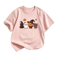 thumbnail image 1 of Tiijoy Girls Halloween T-Shirt Cartoon Graphic Short Sleeve Tshirt, Pink, Sizes 11-12, 1 of 3