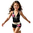 thumbnail image 1 of Tiijoy Girls Halter Tankini Sets 2-Piece Swimsuit Bathing Suit with UPF50+, Sizes 7-16, 1 of 6