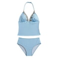 thumbnail image 1 of Tiijoy Girls' Halter Tankini Swimsuits Beach UPF 50+ Bathing Suit, 2-Piece, Sizes 8-13, 1 of 5