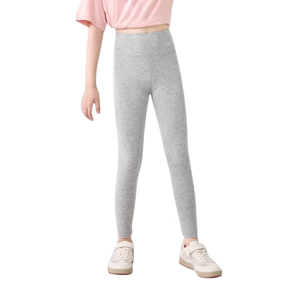 Tiijoy Girls' High Rise Leggings Stretch Tights Active Breathable Pants, Sizes 11-12