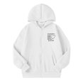 thumbnail image 1 of Tiijoy Girls Hoodie Fleece Zip Up Hooded Sweatshirt Kids Casual Jacket, White, Sizes 5-14, 1 of 4