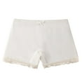thumbnail image 1 of Tiijoy Girls Lace Cotton Modesty Shorts Supersoft Breathable Stretch Boyshorts, Sizes 13-14, 1 of 3
