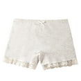 thumbnail image 1 of Tiijoy Girls Lace Cotton Modesty Shorts Supersoft Breathable Stretch Boyshorts, Sizes 5-6, 1 of 3