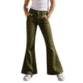 thumbnail image 1 of Tiijoy Girls Leopard Print Flared Pants Fashion Stretch Pants, Size 5-16, 1 of 3