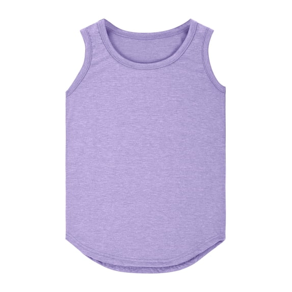 Tiijoy Girls Lightweight Sports Tank Tops Kids Summer Casual Sleeveless Shirt, Sizes 3-14