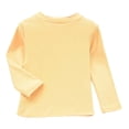 thumbnail image 1 of Tiijoy Girls Long Sleeve T Shirt Kids Soft Base Layer Top Solid Basic T-Shirt, Sizes 2-10, 1 of 2