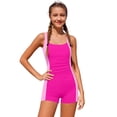thumbnail image 1 of Tiijoy Girls One-Piece Swimsuit Athletic Swimwear UPF50+ Ruched Bathing Suit, Sizes 7-18, 1 of 4