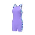 thumbnail image 1 of Tiijoy Girls One-Piece Swimsuit Hollow Out Racerback Quick Drying Bathing Suit, 1 of 8