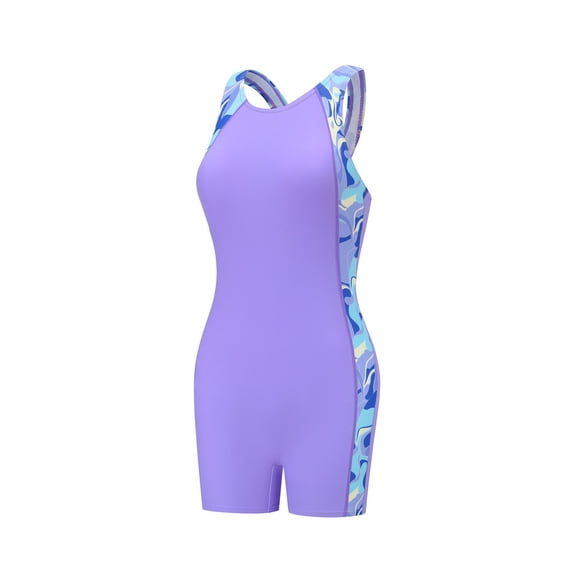 Tiijoy Girls One-Piece Swimsuit Hollow Out Racerback Quick Drying Bathing Suit