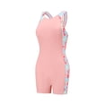 thumbnail image 1 of Tiijoy Girls One-Piece Swimsuit Hollow Out Racerback Quick Drying Bathing Suit, 1 of 8