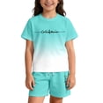 thumbnail image 1 of Tiijoy Girls Outfits Casual Short Sleeve T Shirt Shorts Set for Kids, Sizes 7-8, 1 of 7