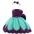 thumbnail image 1 of Tiijoy Girls Pageant Baptism Lace Dress Bow Wedding Birthday Party Tutu Gown, Sizes 18-24M, 1 of 8