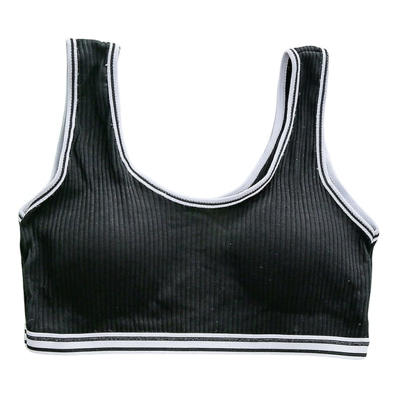 Tiijoy Girls Pull Over Sports Bra Cotton Wireless Training Bra Cami Bralette