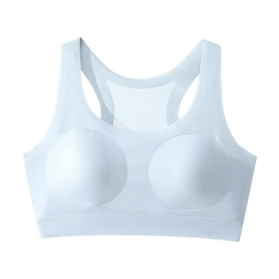 Tiijoy Girls' Racerback Seamless Training Bra Breathable Built Up Bralette, Sizes 14-15