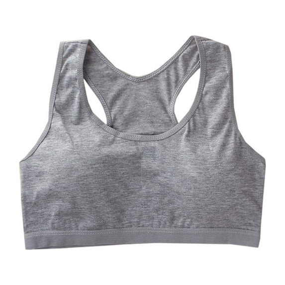 Tiijoy Girls Racerback Training Bras Pull Over Cotton Sports Bra