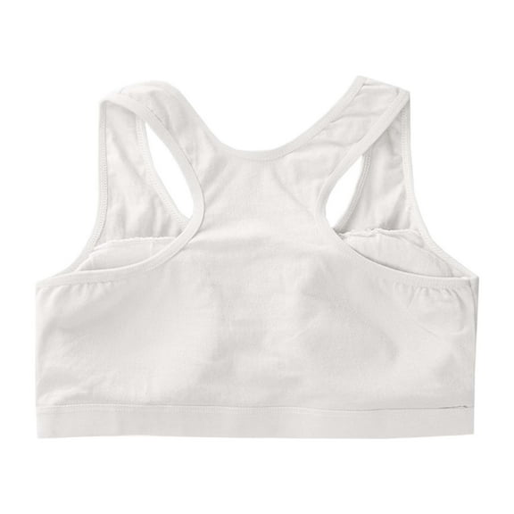 Tiijoy Girls Racerback Training Bras Pull Over Cotton Sports Bra