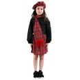 thumbnail image 1 of Tiijoy Girls Scottish Traditional Performance Long Sleeve Top Skirt Hat Scarf Set, Sizes 8-10, 1 of 8