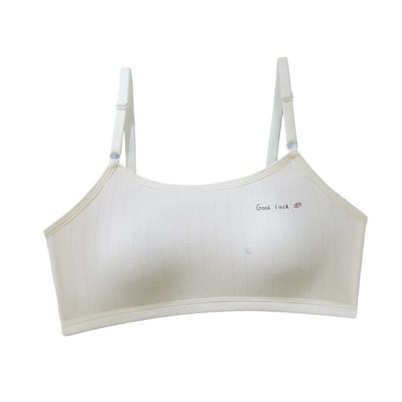 Tiijoy Girls Seamless Sports Bra Preteen & Junior Cotton Soft Training Bra, Sizes 14-16