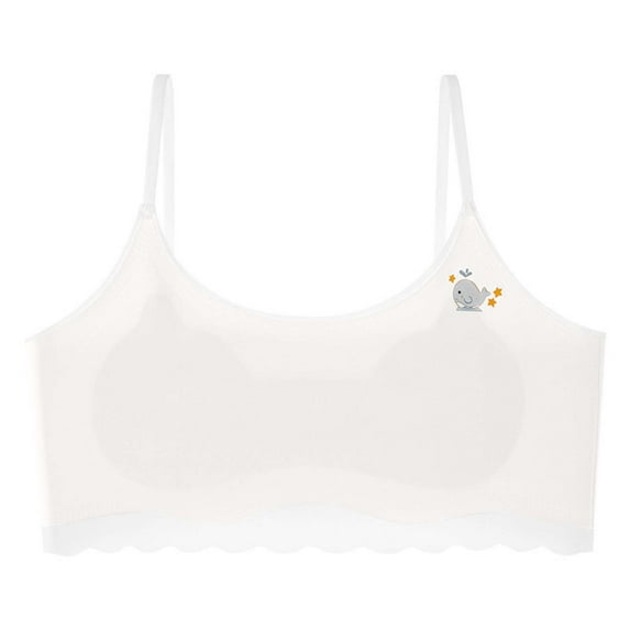 Tiijoy Girls Seamless Training Bra Breathable Lightly Padded Sports Bralette, Sizes 12-13