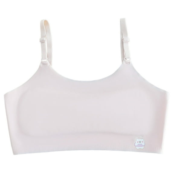 Tiijoy Girls Seamless Training Bra Stretch Tagless Bra Soft Everyday Bralette