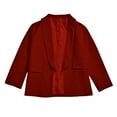 thumbnail image 1 of Tiijoy Girls Shawl Collar Formal Suit Jacket Solid Open Front Long Sleeve Blazer, Sizes 3-14, 1 of 8