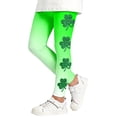 thumbnail image 1 of Tiijoy Girls St. Patrick's Day Leggings Stretch Athletic Yoga Tights, Sizes 11-12, 1 of 5