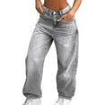 thumbnail image 1 of Tiijoy Girls Straight Leg Jeans Elastic Waist Denim Pants Casual Trousers, Sizes 1-16, 1 of 4