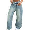 thumbnail image 1 of Tiijoy Girls Straight Leg Jeans Elastic Waist Denim Pants Casual Trousers, Sizes 1-16, 1 of 5