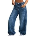 thumbnail image 1 of Tiijoy Girls Straight Leg Jeans Elastic Waist Denim Pants Casual Trousers, Sizes 1-16, 1 of 5