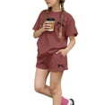 thumbnail image 1 of Tiijoy Girls Summer Outfits Casual Short Sleeve T-Shirt Shorts Set, 2-Piece, Sizes 2-14, 1 of 7