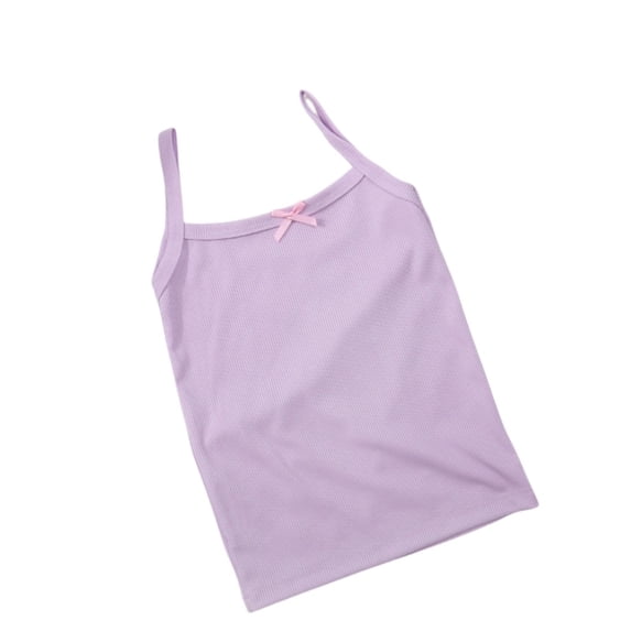 Tiijoy Girls Summer Tank Top Lightweight Ribbed Sleeveless Top Undershirt, Sizes 18-24 Months
