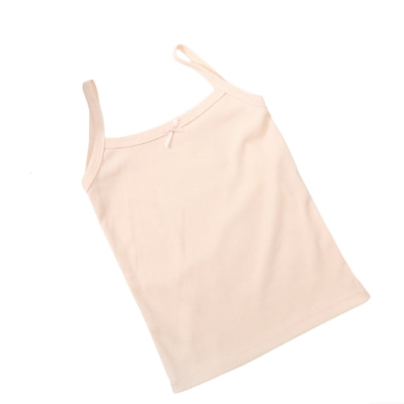 Tiijoy Girls Summer Tank Top Lightweight Ribbed Sleeveless Top Undershirt, Sizes 2-3