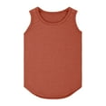 thumbnail image 1 of Tiijoy Toddler Girls Loose Fit Tank Top Solid Casual Sports Sleeveless Shirt, Sizes 4-5T, 1 of 4