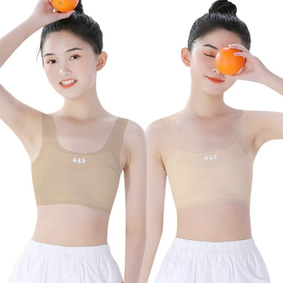 Tiijoy Girls Training Bra Comfort Flex Seamless Sports Bra Everyday Bralette, Sizes 15-16