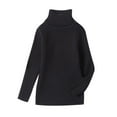 thumbnail image 1 of Tiijoy Girls Turtleneck Sweater Casual Cotton Stretch Knit Pullover, Black, Sizes 12M-6Y, 1 of 1