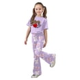 thumbnail image 1 of Tiijoy Girls Valentine's Day Short Sleeve T Shirt and Flared Pants Outfits, Sizes 11-12, 1 of 4
