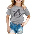 thumbnail image 1 of Tiijoy Graphic Tee for Girls Short Sleeve Round Neck T Shirt Casual Soft Tshirt, Sizes 1-13, 1 of 3
