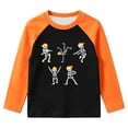 thumbnail image 1 of Tiijoy Halloween Boys Long Sleeve T Shirt Crew Neck Raglan Sleeve Tee, Orange, Sizes 2-14, 1 of 3