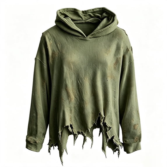Tiijoy Halloween Boys Oversized Distressed Hoodie Trendy Streetwear Sweatshirt, Sizes 3-13