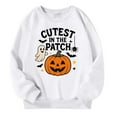 thumbnail image 1 of Tiijoy Halloween Girls Sweatshirt Pumpkin Graphic Pullover Sweatshirts, Sizes 13-14, 1 of 3