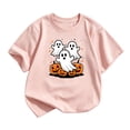 thumbnail image 1 of Tiijoy Halloween Girls T-Shirt Cute Graphic Short Sleeve T Shirt Tee, Pink, Sizes 11-12, 1 of 3