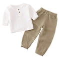 thumbnail image 1 of Tiijoy Infant Boys Casual Outfits Breathable Short Sleeve T Shirt Pants Set, Sizes 12-18M, 1 of 6