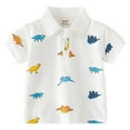 thumbnail image 1 of Tiijoy Boys Dinosaur Print Polo Shirt Short Sleeve Casual Comfy Polo, Sizes 18-24M, 1 of 3