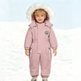 thumbnail image 1 of Tiijoy Infant Boys Heavyweight Snowsuit Warm Hooded Ski Jumpsuit for Kids, Sizes 12-18M, 1 of 4