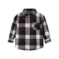 thumbnail image 1 of Tiijoy Boys Plaid Long Sleeve Shirt Fall Casual Button Down Shirt, Sizes 12-18M, 1 of 2