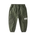 thumbnail image 1 of Tiijoy Infant Boys Pull On Cargo Pants Casual Tapered Active Joggers Kids Cotton Trousers, 1 of 3