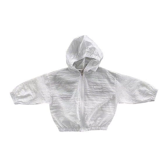Tiijoy Infant Boys Sun Shirt Summer Lightweight Long Sleeve Hooded Zip Up Jacket Outerwear