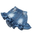 thumbnail image 1 of Tiijoy Infant Girls Double Layer Ruffled Denim Shorts Summer Cute Skorts, Sizes 18-24 Months, 1 of 6