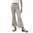 thumbnail image 1 of Tiijoy Infant Girls Flared Pants High Waisted Stretch Slit Pull On Pants, Sizes 18-24M, 1 of 4